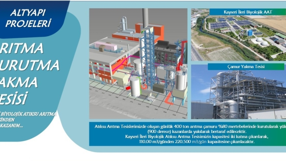 Büyükşehir’den Arıtma, Kurutma, Yakma Tesisi